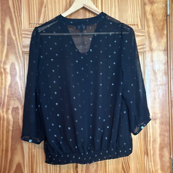 Limited blouse. Black with silver specs. Excellent condition. Women’s medium. - Picture 5 of 7